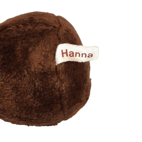 Vintage Russ Berrie Hanna Brown Teddy Bear Korea Plush Stuffed Toy 8" - Picture 7 of 7